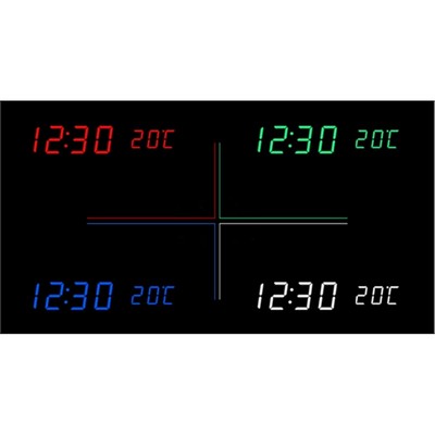 Wooden LED Table Clock