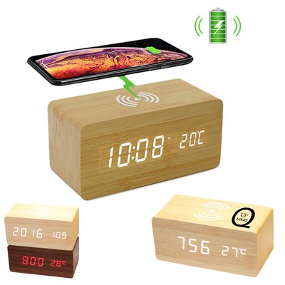 Bamboo Brown Alarm Clock