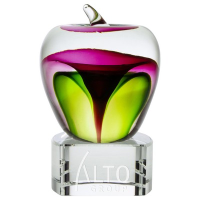 Poetic Apple Award with Clear Base