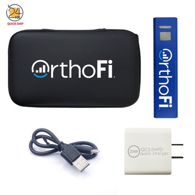 2200mAh Power Bank + 20w Wall Charger Adapter Set